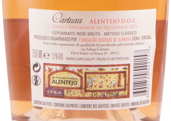 2015 Espumante Cartuxa Bruto rosé
