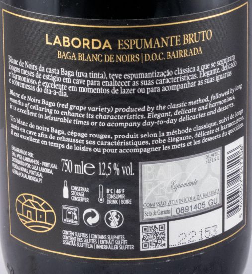 2020 Espumante Laborda Blanc de Noirs Bruto