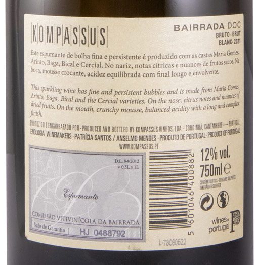 2021 Sparkling Wine Kompassus Brut