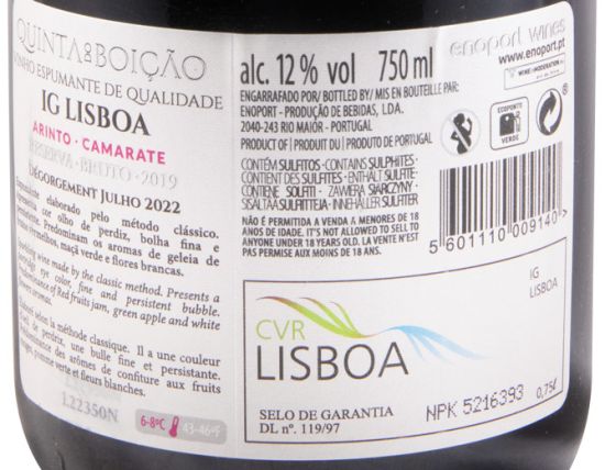 2019 Espumante Quinta do Boição Reserva Bruto rosé