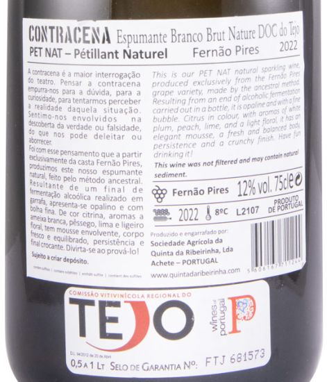 2022 Sparkling Wine Contracena Fernão Pires Pet Nat