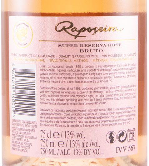 2017 Espumante Raposeira Super Reserva Bruto rosé