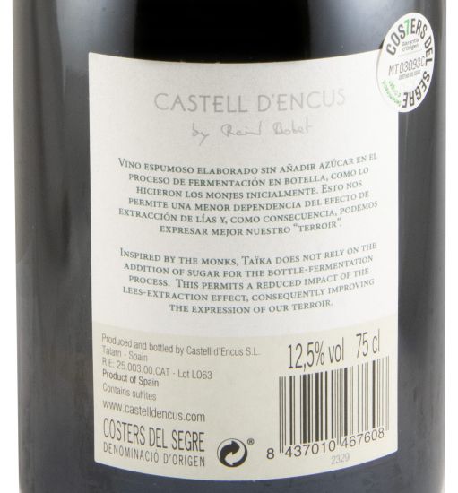 2017 Espumante Castell d'Encús Taika Bruto