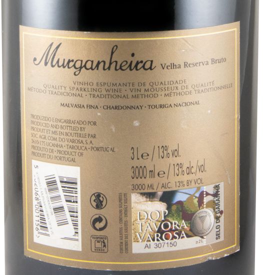 2019 Espumante Murganheira Velha Reserva Bruto 3L