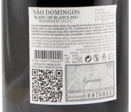 2021 Espumante Caves São Domingos Blanc de Blancs Bruto