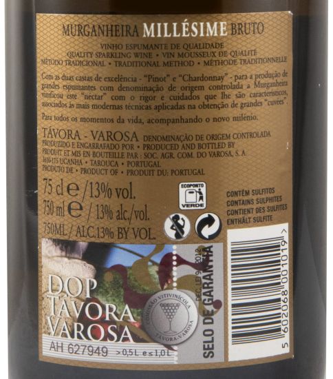 2014 Espumante Murganheira Millésime Bruto