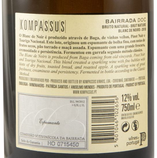 2018 Espumante Kompassus Blanc de Noirs Bruto Natural