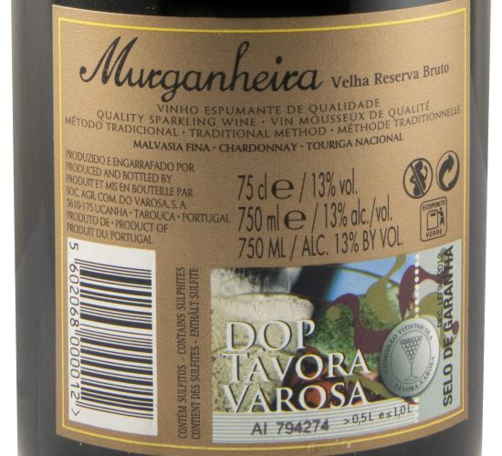 2020 Espumante Murganheira Velha Reserva Bruto
