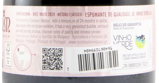 2020 Espumante Quintas de Melgaço QM Super Reserva Bruto rosé