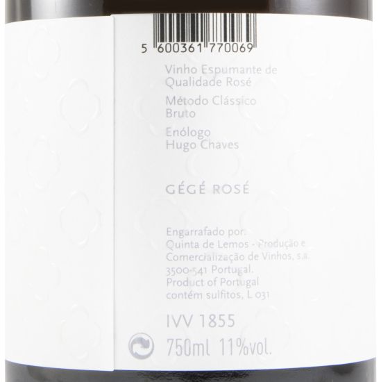 Espumante Quinta de Lemos Gégé Bruto rosé