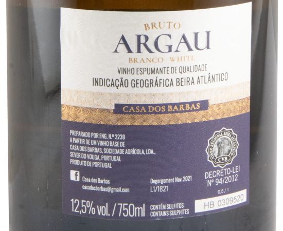Espumante Casa dos Barbas Argau Bruto