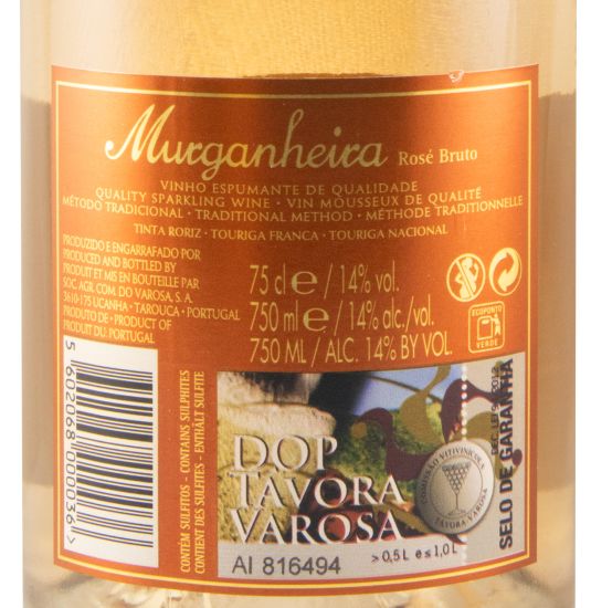 2020 Espumante Murganheira Reserva Bruto rosé
