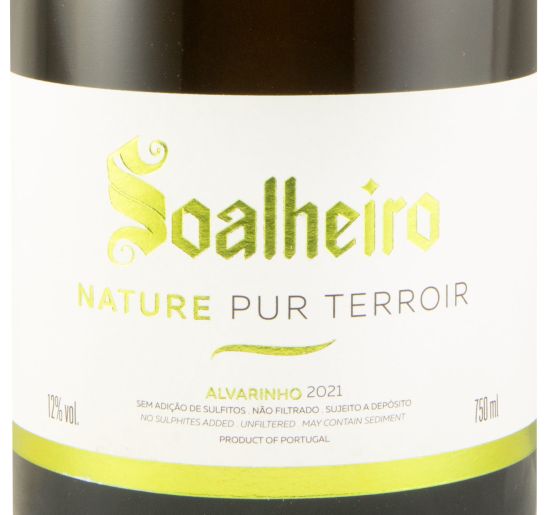 2021 Sparkling Wine Soalheiro Nature Pur Terroir Alvarinho Brut organic