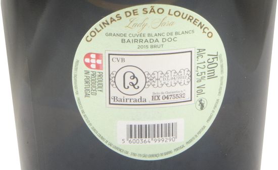 2015 Espumante Colinas Lady Sara Grande Cuvée Blanc de Blancs Bruto