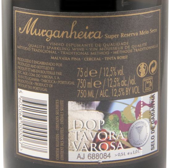 2019 Espumante Murganheira Super Reserva Meio Seco