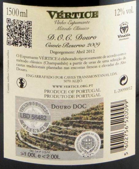2009 Sparkling Wine Vértice Cuvée Reserva Brut 1.5L