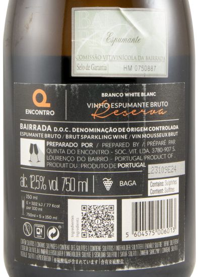 2016 Espumante Encontro Baga Reserva Bruto
