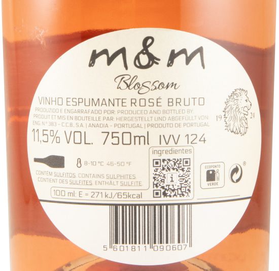 Sparkling Wine M&M Blossom Brut rosé