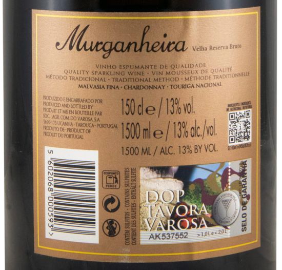 2019 Sparkling Wine Murganheira Velha Reserva Brut 1.5L