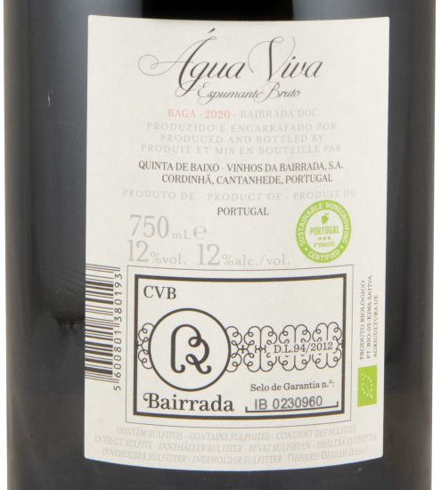 2020 Espumante Niepoort Água Viva Baga Bruto biológico