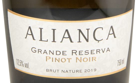 2019 Espumante Aliança Pinot Noir Grande Reserva Bruto Natural