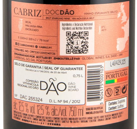 2019 Sparkling Wine Cabriz Brut