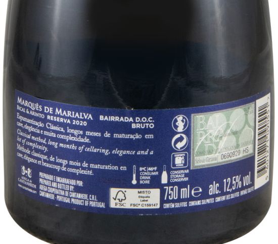 2020 Espumante Marquês de Marialva Bical & Arinto Reserva Bruto