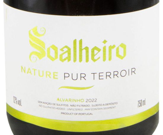 2022 Espumante Soalheiro Alvarinho Nature Pur Terroir biológico Bruto Natural