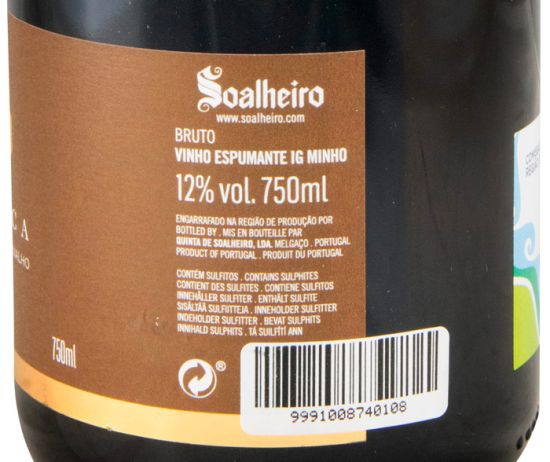 2021 Sparkling Wine Soalheiro Barrica Alvarinho Brut