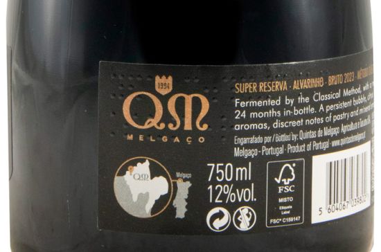 2023 Espumante Quintas de Melgaço QM Alvarinho Super Reserva Bruto