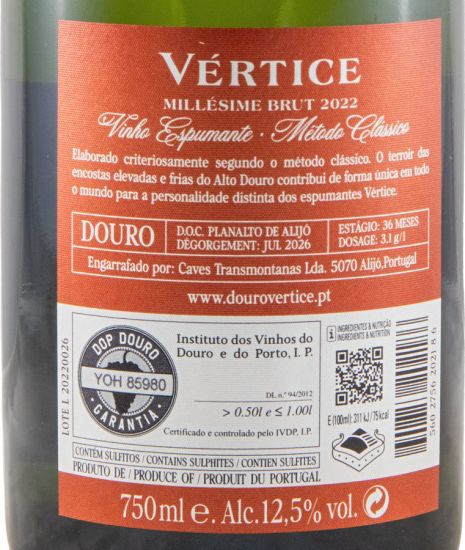 2022 Sparkling Wine Vértice Millésime Brut