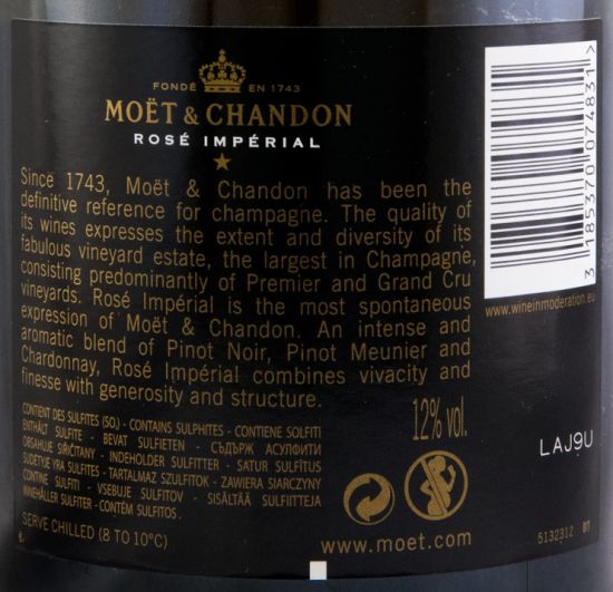 Champagne Moët & Chandon Impérial Bruto rosé