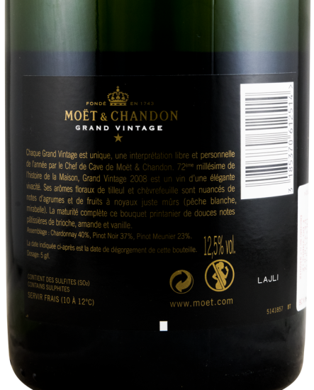 2008 Champagne Moët & Chandon Grand Vintage Brut