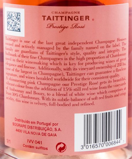 Champagne Taittinger Prestige Bruto rosé