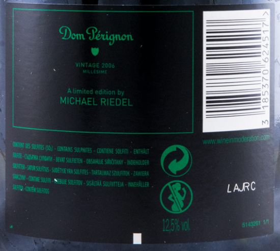 2006 Champagne Dom Pérignon Michael Riedel Bruto
