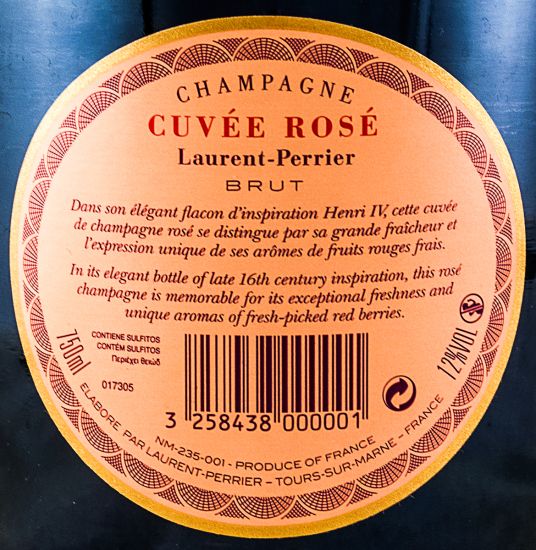 Champagne Laurent-Perrier Bruto rosé (Gaiola)