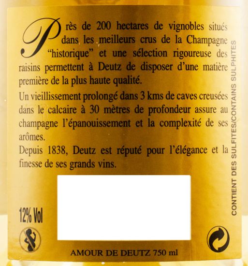 2005 Champagne Deutz Amour Bruto