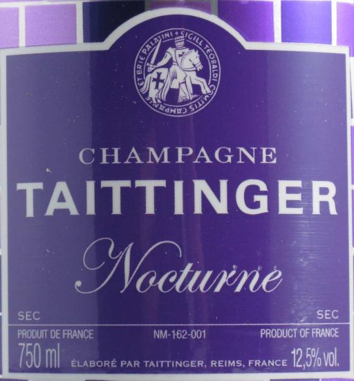 Champagne Taittinger Nocturne Disco Edition Sleever Sec