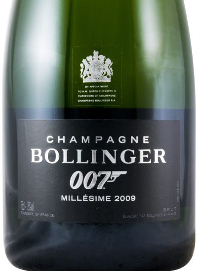 2009 Champagne Bollinger Bond 007 Dressed To Kill Millésime Brut