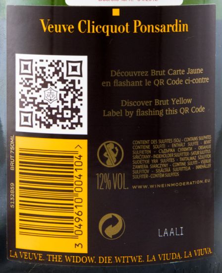 Champagne Veuve Clicquot Ice Jacket Edition Bruto