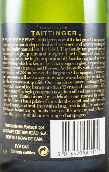 Champagne Taittinger Reserva Bruto 37,5cl