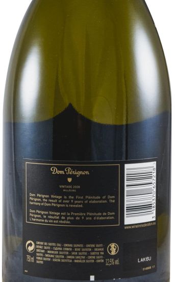 2008 Champagne Dom Pérignon Brut (single case)