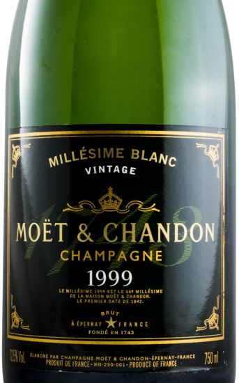 1999 Champagne Moët & Chandon Millésime Brut