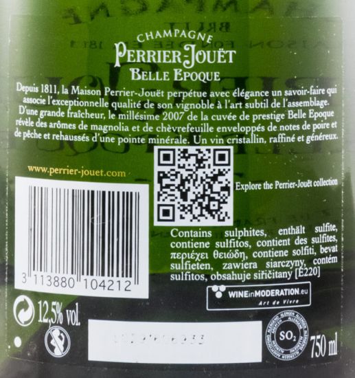 2007 Champagne Perrier-Jouët Belle Epoque Bruto