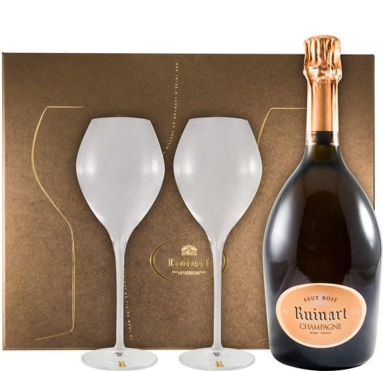 Champagne Ruinart Brut w/2 Flutes rose