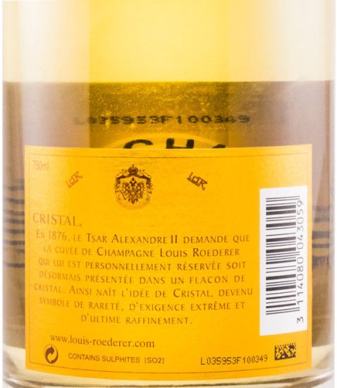 2004 Champagne Louis Roederer Cristal Brut