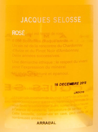 Champagne Jacques Selosse Brut rose