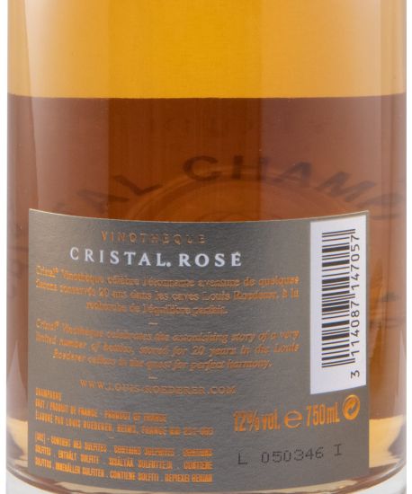 1999 Champagne Louis Roederer Cristal Vinotheque Edition Bruto rosé
