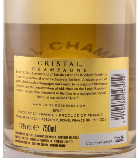2013 Champagne Louis Roederer Cristal Bruto