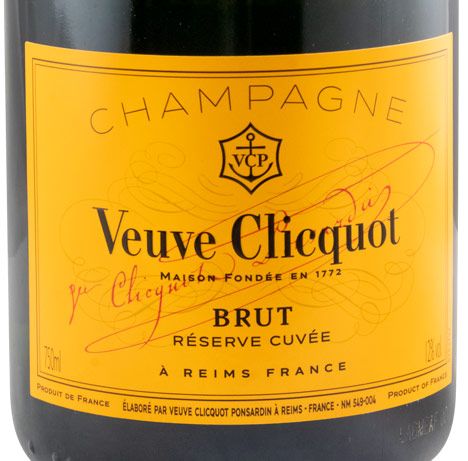 Champagne Veuve Clicquot Ponsardin Bruto c/Estojo